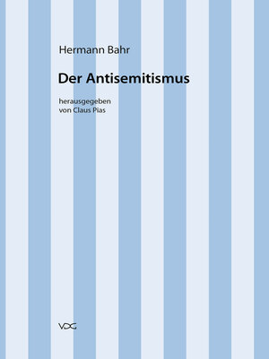 cover image of Hermann Bahr / Der Antisemitismus